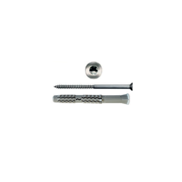 GXLVT - Tasselli in nylon prolungati ad annodamento + viti TSP torx