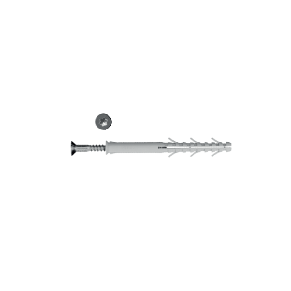 HBRVT - Tasselli in nylon prolungati + vite TSP Torx