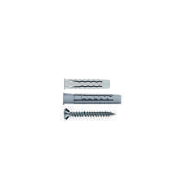 F4V - Tasselli multiuso a 4 settori in nylon + vite TSP croce
