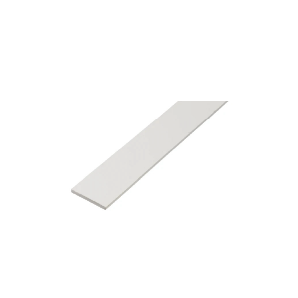 APBP - Barra piatta in PVC bianco