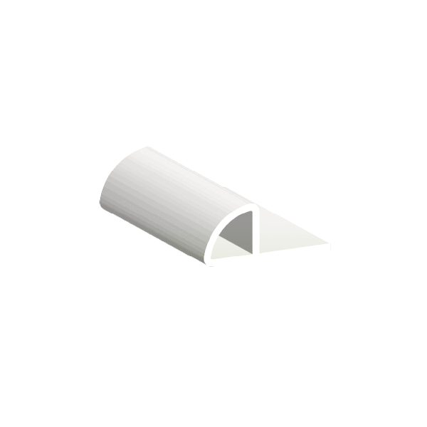 APRO/PVC - Profili tondi in PVC bianco per rivestimenti